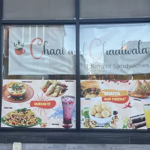 he window of a restaurant