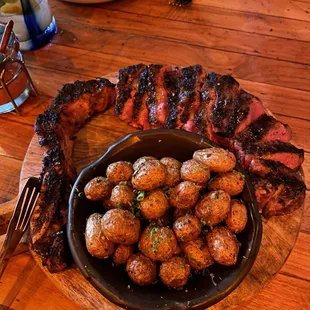 Hidden gem: Prime Porterhouse steak done perfectly to &quot;medium-rare&quot; every time we order it!