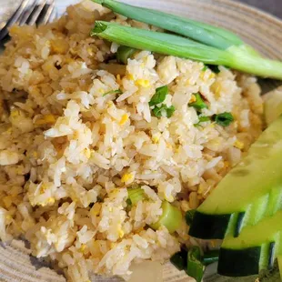 Crab fried rice.  Real crab!  Loved it.