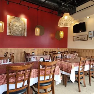 the interior of a restaurant