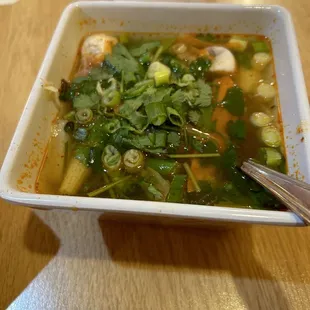 S1. Tom Yum Soup (Lemongrass Soup)-MEDIUM -3PD