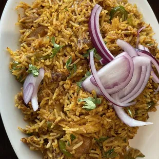 Lamb biryani