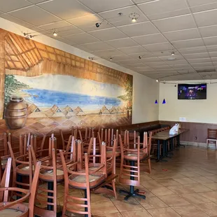 the interior of a restaurant