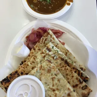 Amritsari Kulcha with chole,raita