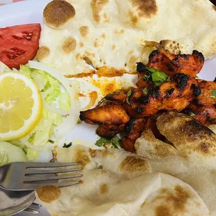 Tandoori chicken with Naan