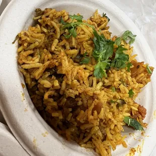 Tawa Pulao (that came with Pav Bhaji and Tawa Pulao Combo)