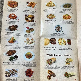 ramen and noodles, menu