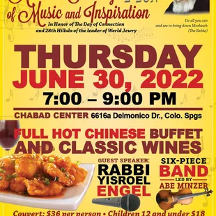 Chabad here in the Springs was founded in 2001 serving the entire region