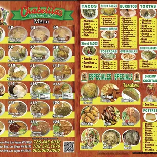paella, menu