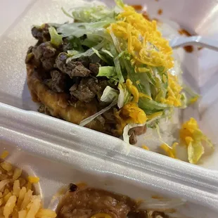 Sope combination is fantastic. It comes with two sizable sopes!