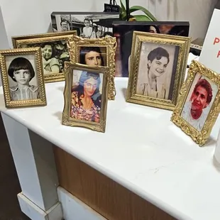 Pictures of the family who made this food possible.