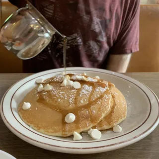 White Chocolate Chip Pancakes