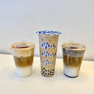 Nutty Brown Einspanner (Rate: 5/5), 3 Brother Hazelnut Milk Tea (Rate: 3/5), Sesame Einspanner (Rate: 4/5)