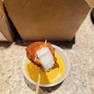 Not bad for fried fish sticks that do taste like fish.
