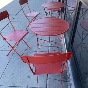 Outdoor seating available