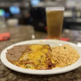 Ground beef enchiladas