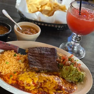 Carne Tampiquena Combo Plate