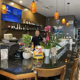 This is Dee the awesome Bossman who made our delicious appetizers and sushi plates today..10/27/2024! :))