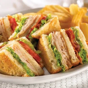 a plate of sandwiches