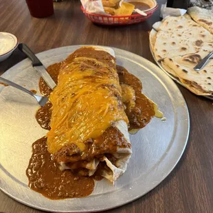 The almighty burrito!  Holy smokes!