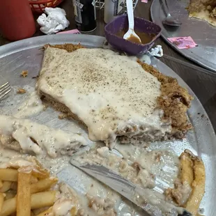 Chicken fried steak and the Almighty Taco