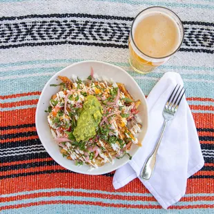 Cochinita loaded fries