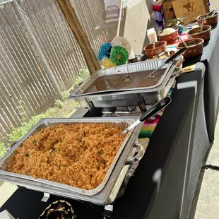 Taco catering set ups