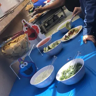 Baby shower event Sesame Street theme