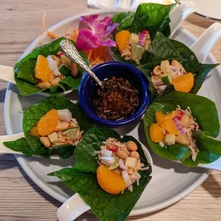 Miang kham. So authentic. Peanuty, coconuty, sweet, spicy all in one perfect bite.