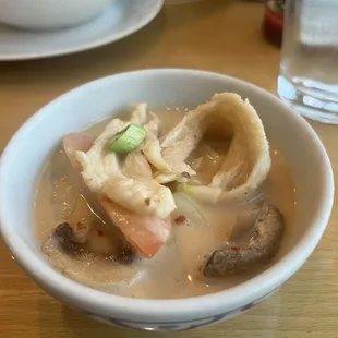 Tom Kha with chicken