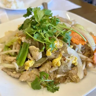 Pad soon sen with pork