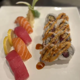 sushi, sushi and sashimi, sashimi, food