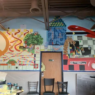 Work in progress-Mural Chadd&apos;s Bistro