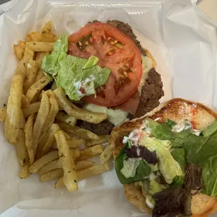 Single Turkey Burger with Fries