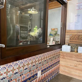 Walk up to window to order inside