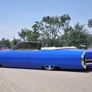 Custom built 66 Cadillac convertible. Built by Chads. New front glass tinted and installed along w new sides and quarters.