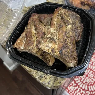 No sauce with our ribs