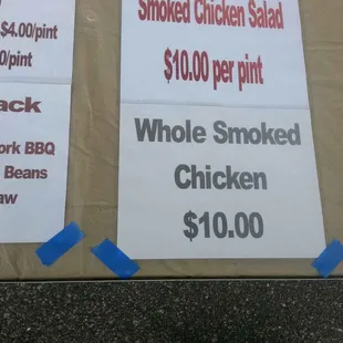 the price of chicken