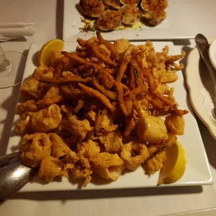 Fried Calamari Fried Zucchini