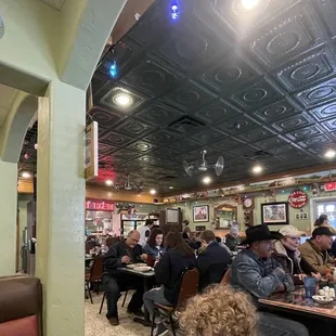 people sitting at tables