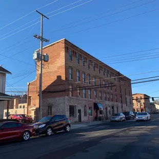 cars parked on the street
