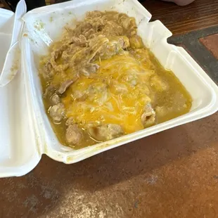 Chili verde burrito