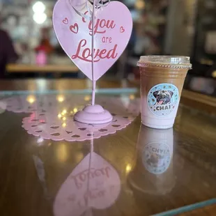Pink velvet macchiato