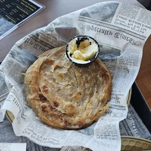 Lachay Dar Paratha with Malai