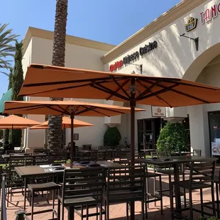Outside and tables