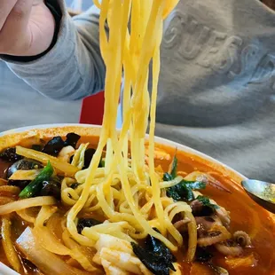 Jampong- seafood spicy noodles