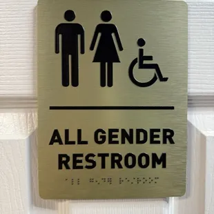 Multi-Gender Restroom, everyone can feel comfortable using this facility.
