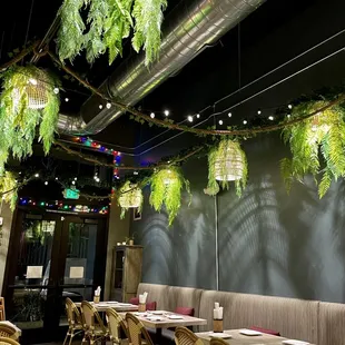 the interior of the restaurant