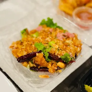 Kao Nam Tod (Rice Ball Salad)