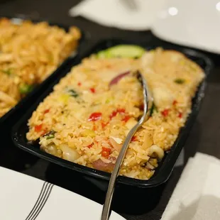 Basil Fried Rice with seafood